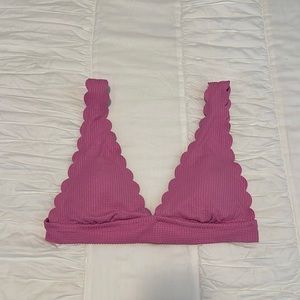 Aerie scalloped triangle top bathing suit
